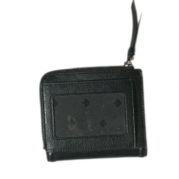 Kate Spade Black Pebbled Leather Patterson Drive Bifold L-Zip Wallet Coin Purse - Picture 2 of 2